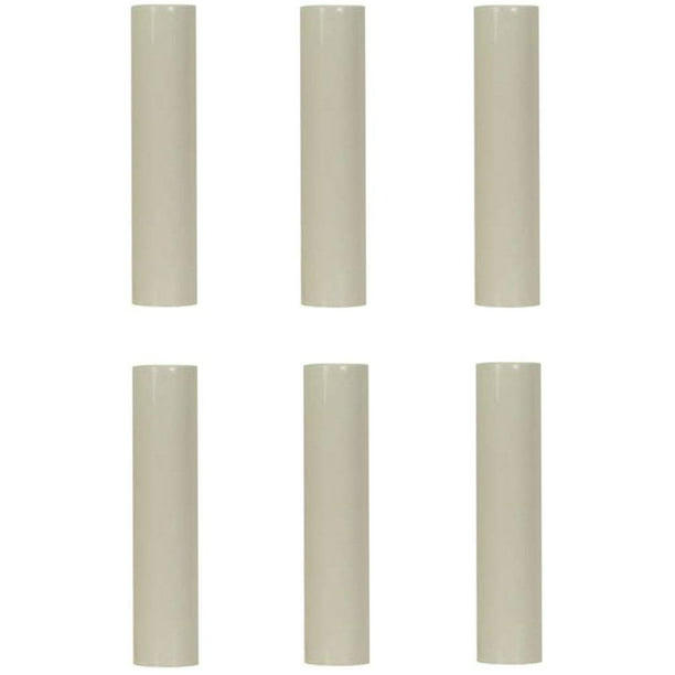 Set of 6,Multi-color Plastic Candle Sleeves Multiple sizes Candelabra Base for Light Yellow,H10cm,Dia3cm Candle Light Socket Covers 
